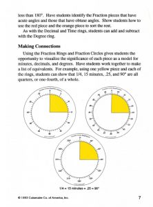 Fraction Rings: Teaching Time, Decimals and Degrees - Gtec Kids